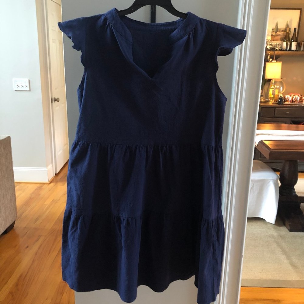 Blue mini dress